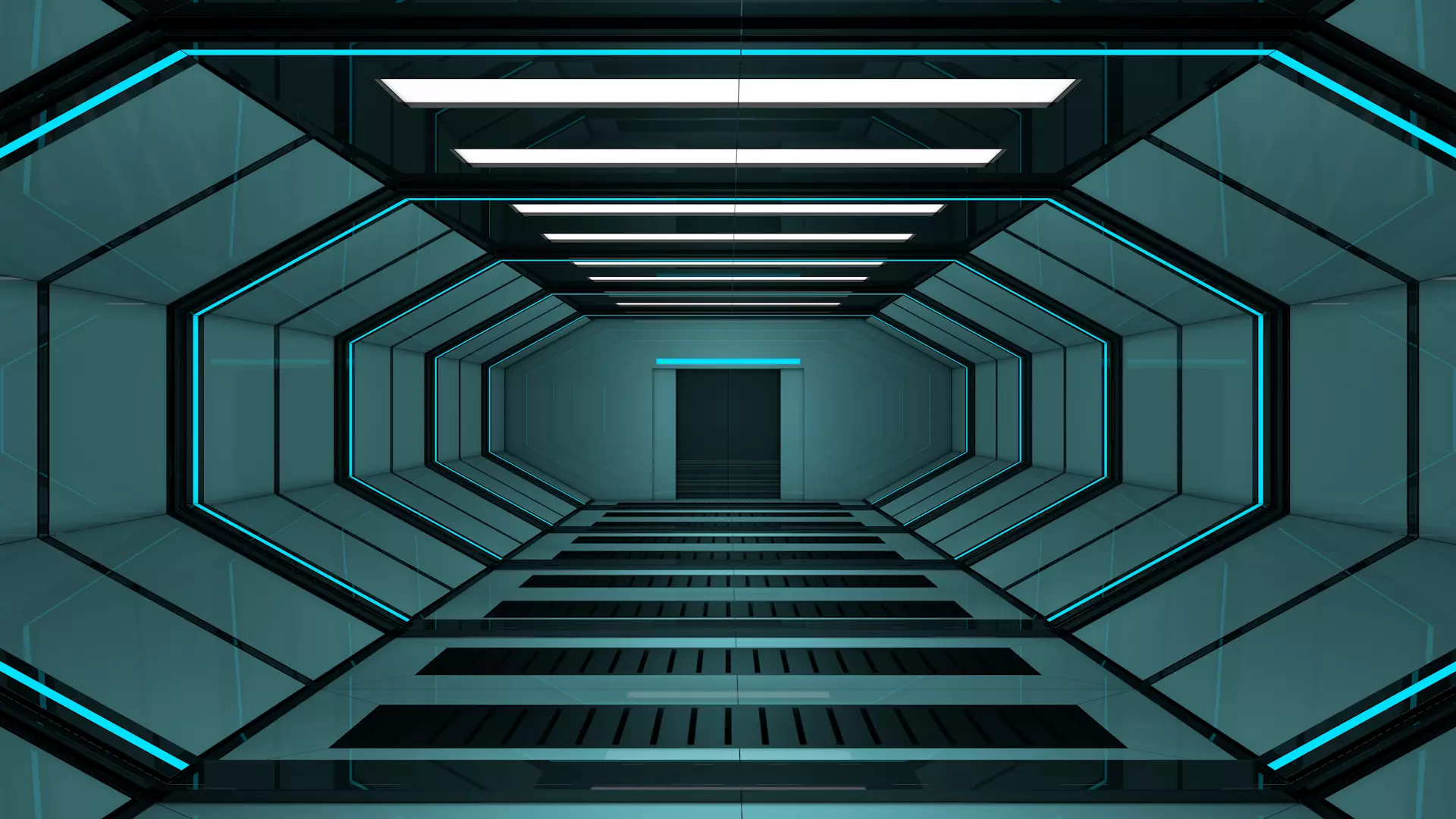 Sci Fi corridor 3D model