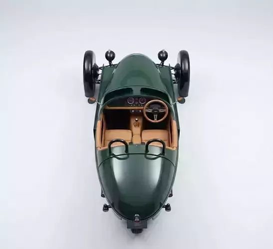 Morgan Super 3 Roadster Low-poly 3D model 7