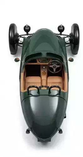 Morgan Super 3 Roadster Low-poly 3D model 4
