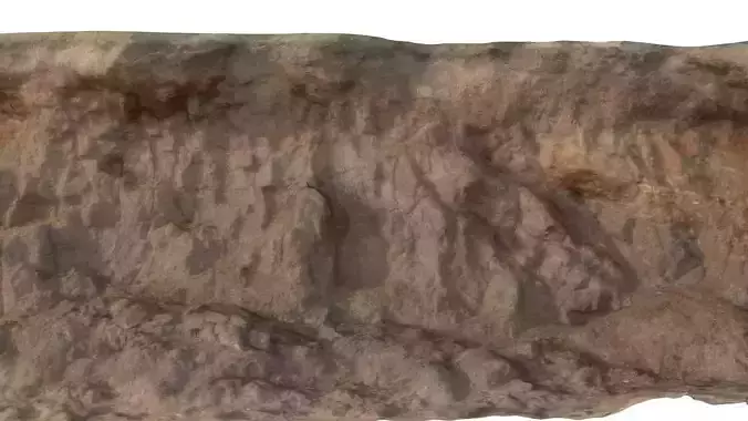 Eroding  Beach Cliff 01 Low-poly 3D model