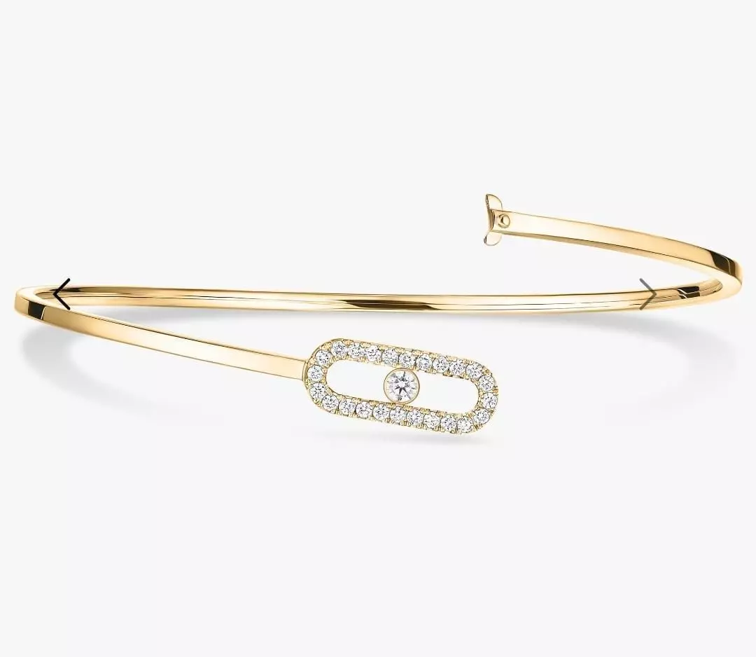 Bracelet Messika - Move Uno pave flex bangle medium 3D print model