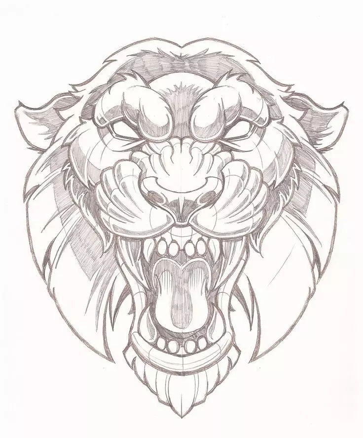Roaring Tiger HipHop Pendant Fierce Wild Rapper Jewelry 3D print model