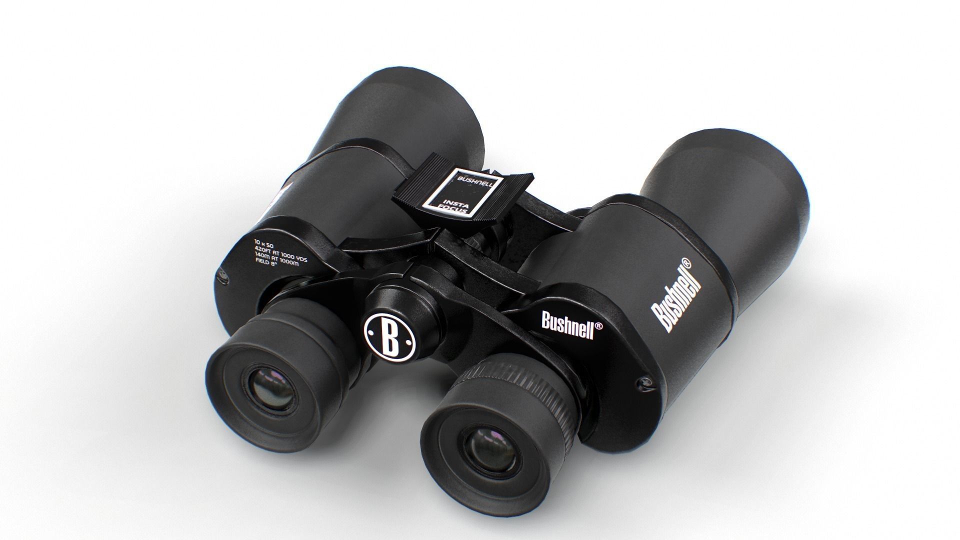 3D model Binoculars 10 X 50 Bushnell Game Ready VR / AR / lowpoly