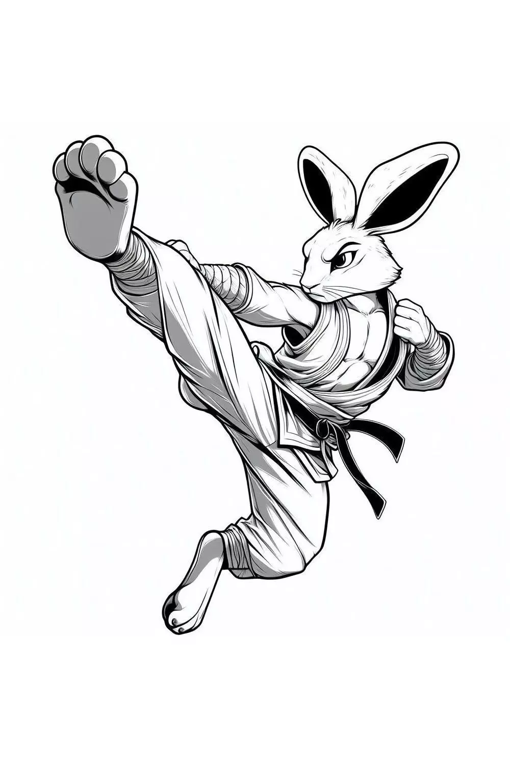 KungFu Rabbit HipHop Pendant Street Fighter Rapper Jewelry 3D print model