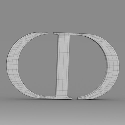3d dior logo cgtrader