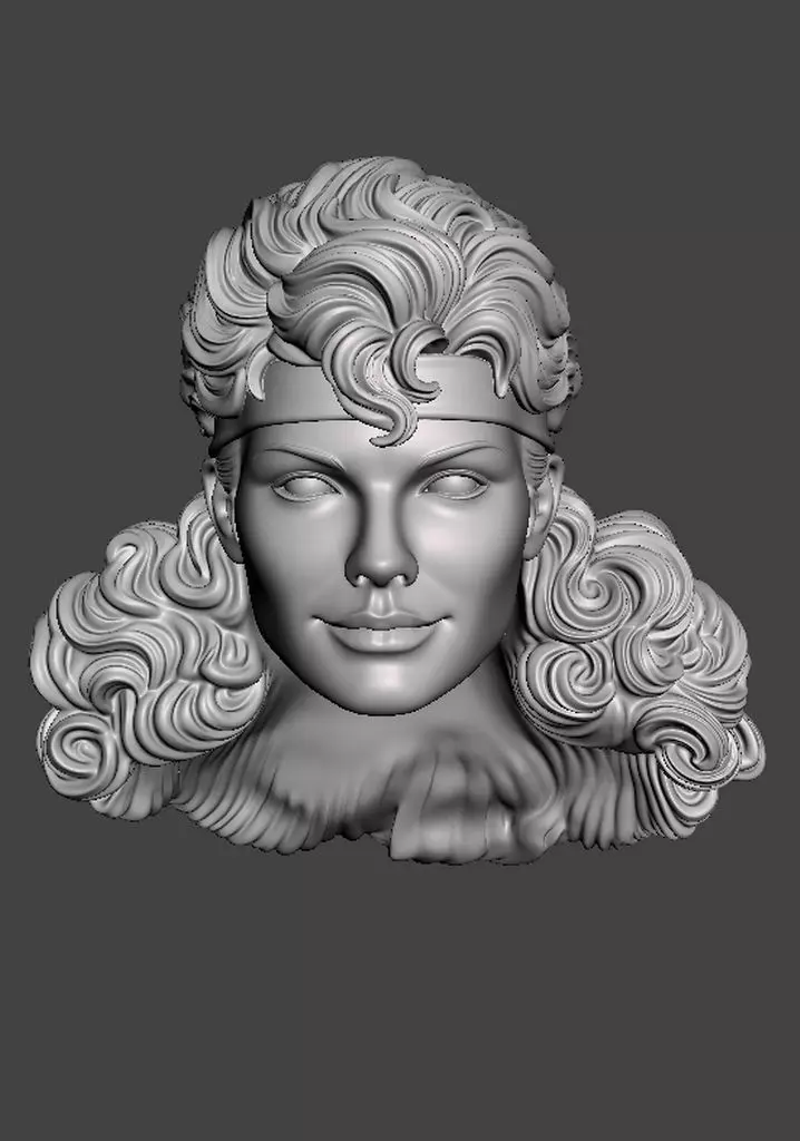 Supergirl headsculpt head sculpt 3D print model