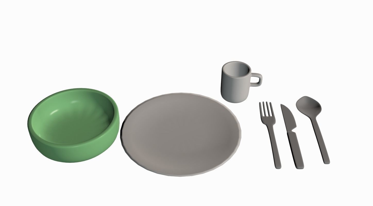 Cartoony Kitchen 3D model_19