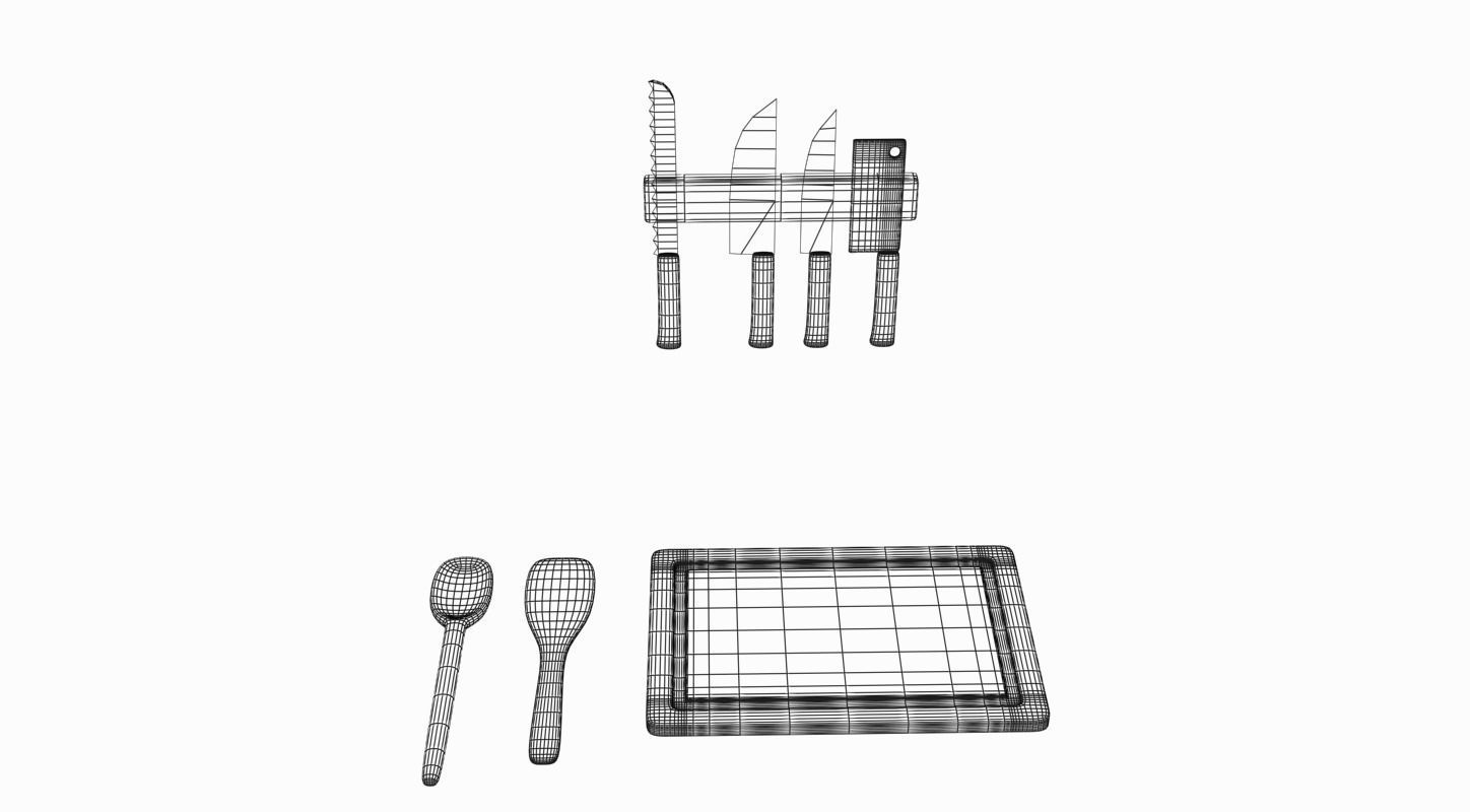 Cartoony Kitchen 3D model_31