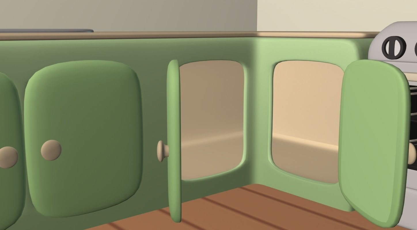 Cartoony Kitchen 3D model_10