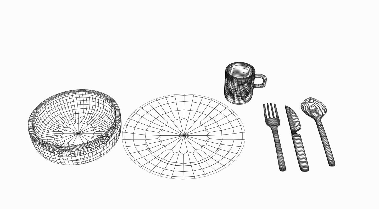 Cartoony Kitchen 3D model_33