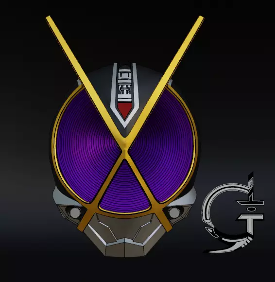 Helmet Kamen rider Kaixa Low-poly 3D model