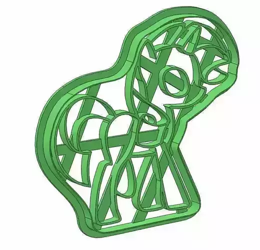 Rainbow pony 3d print cookie cutters model