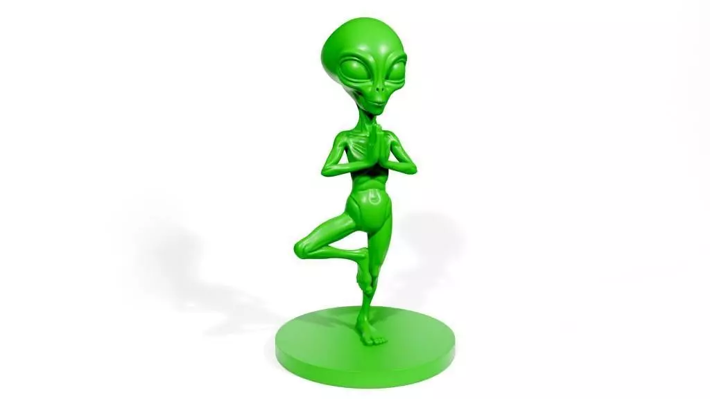 Yoga Alien 3D print model