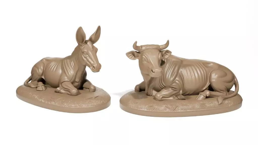 Donkey and Ox - Nativity figures 3D print model