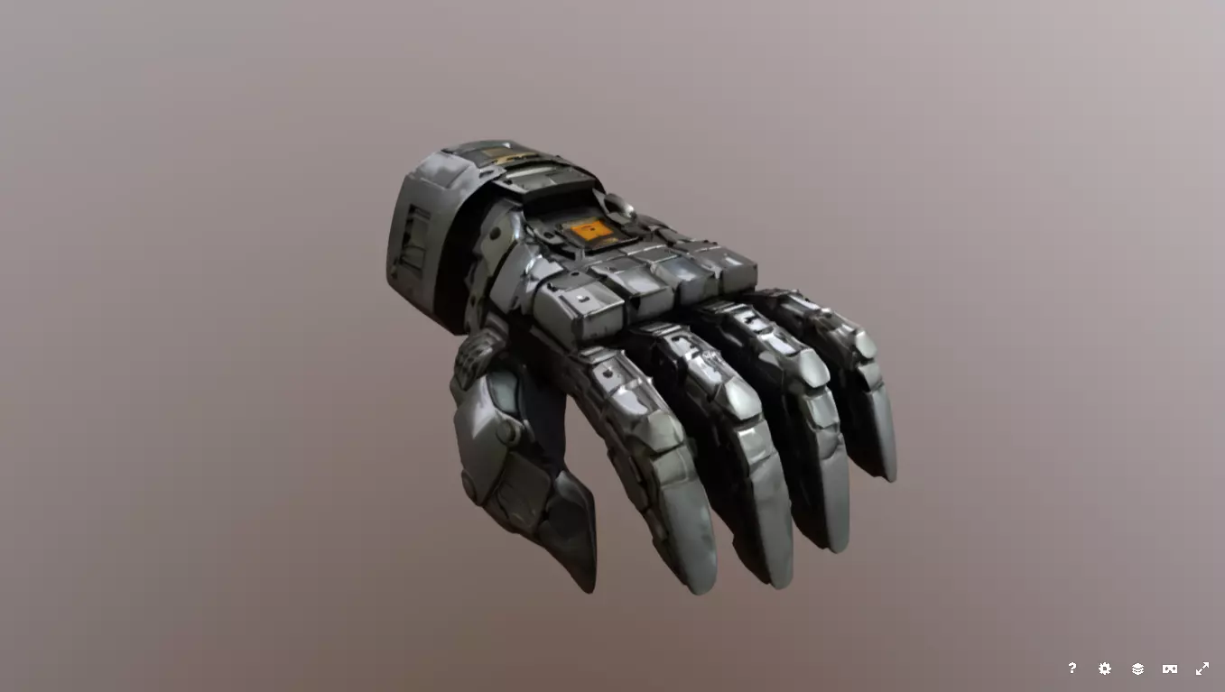 Robotic hand Free 3D model