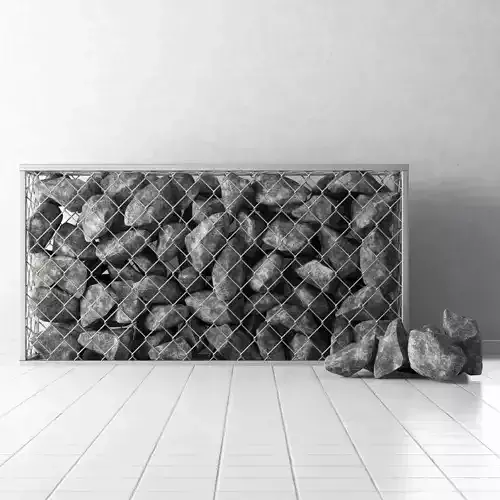 Gabion of rock stones