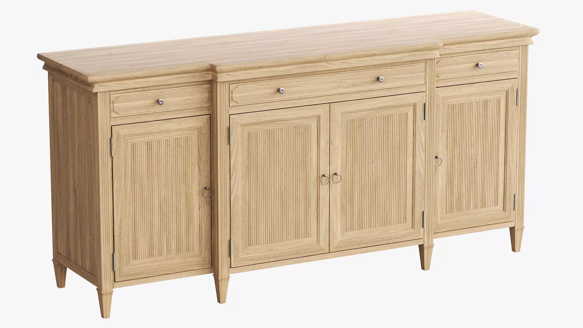 Ethan Allen davos four-door wood buffet 3D model