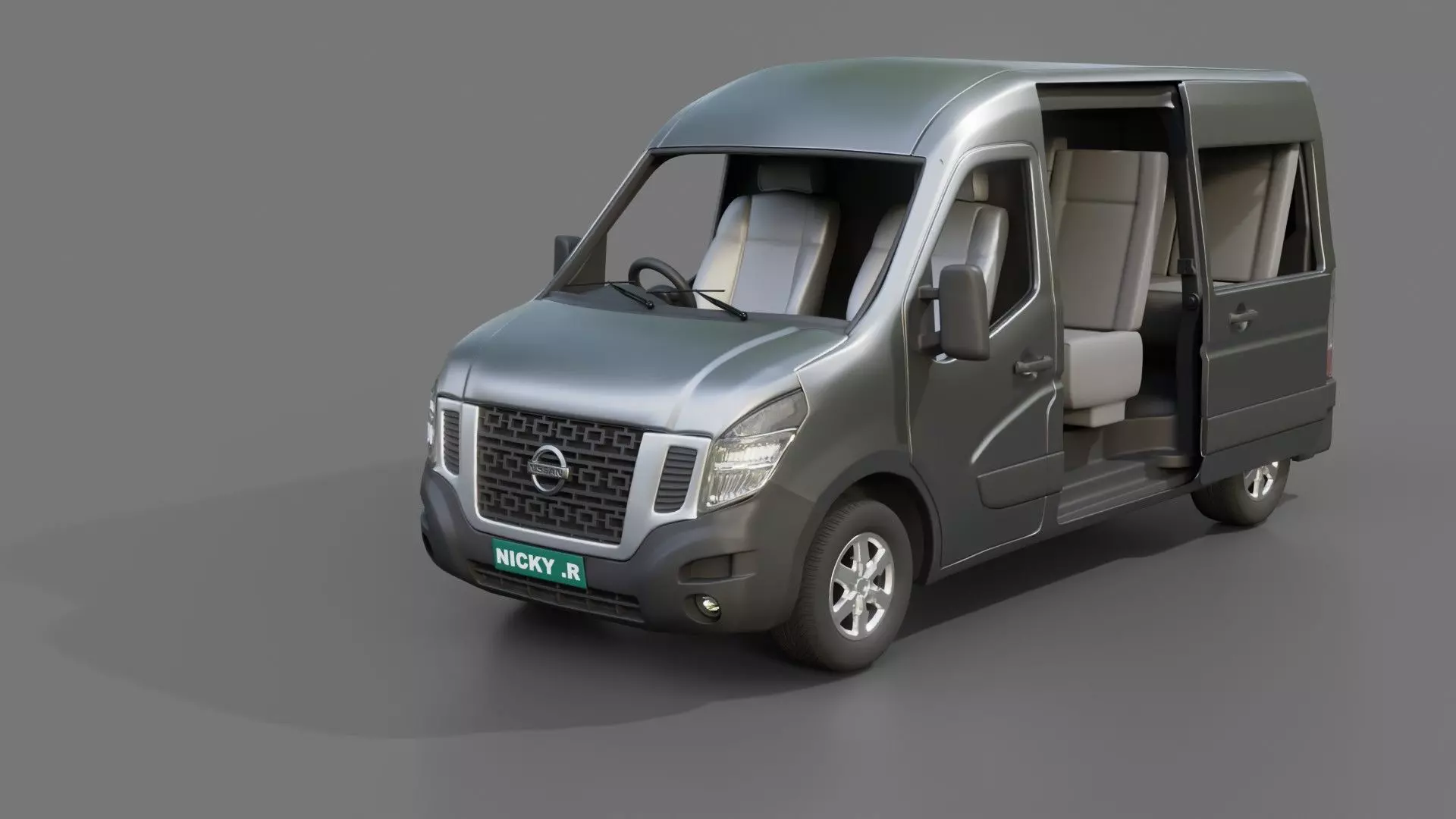 Nissan NV 400 Passenger Van 3D model
