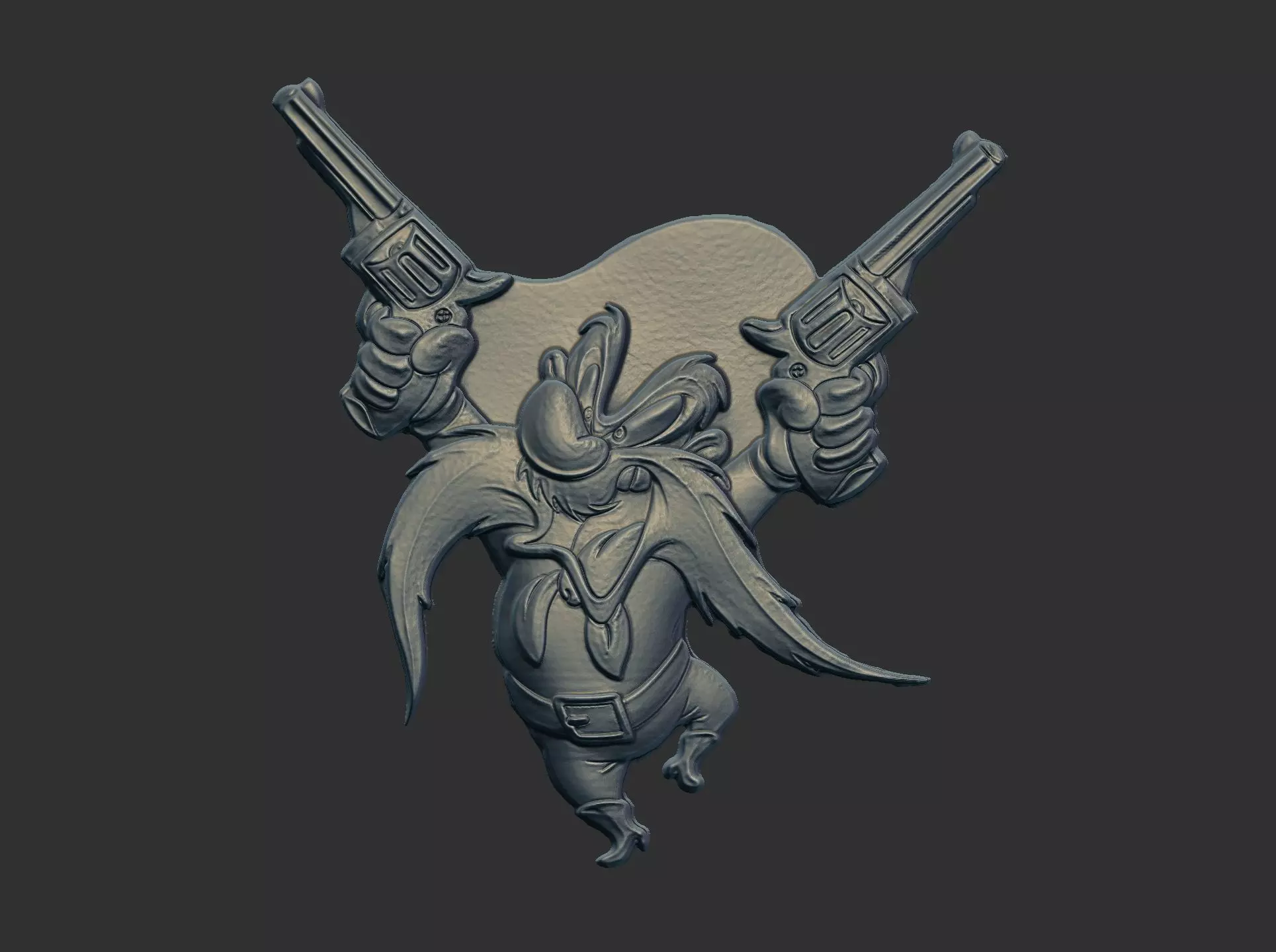 Yosemite Sam cnc 3D print model