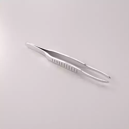 Tweezers stainless steel 3D model