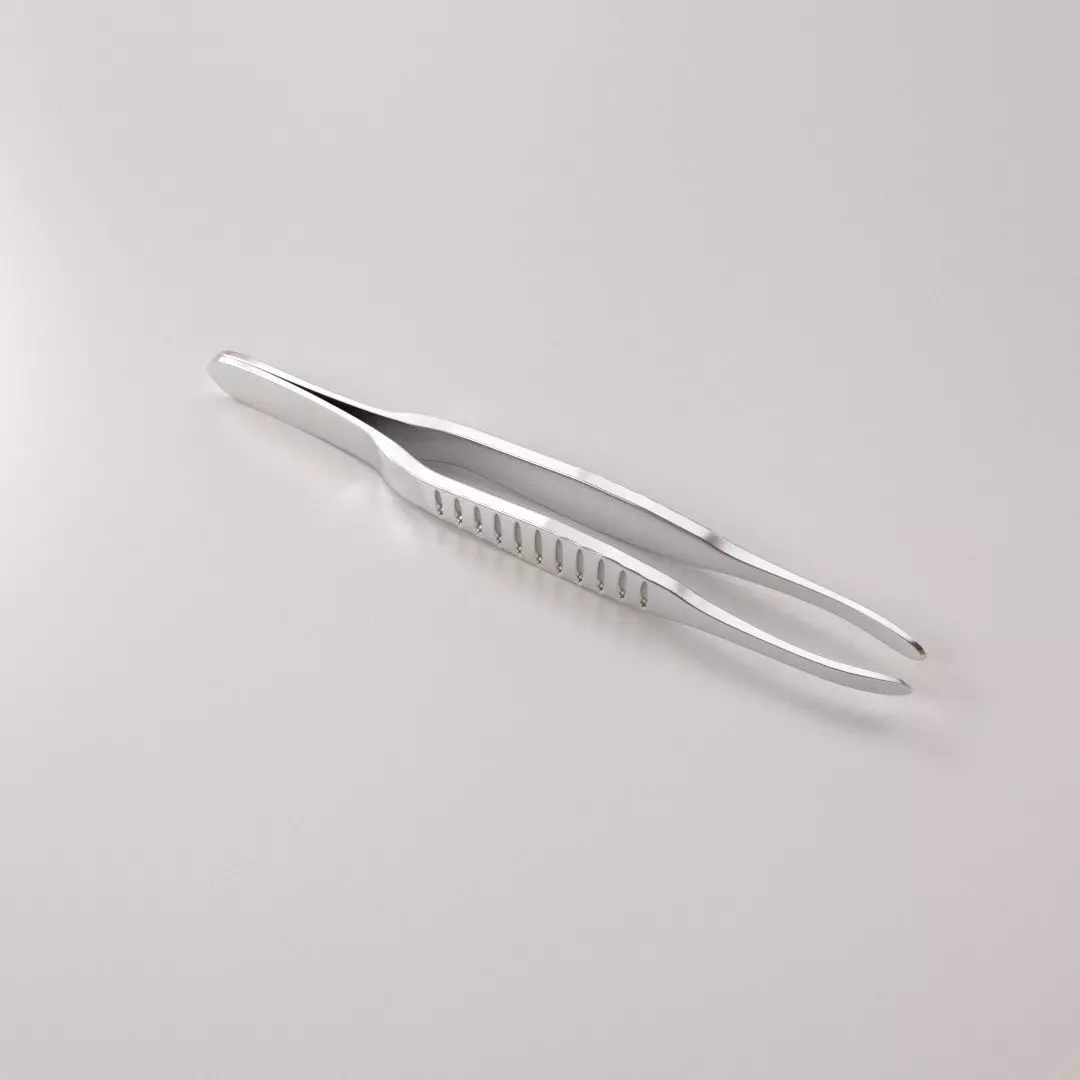 Tweezers stainless steel 3D model