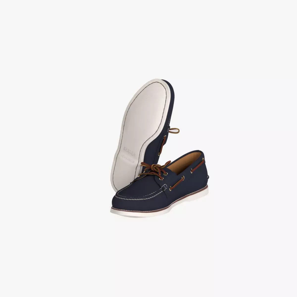 Authentic Boat Shoes Classic Leather Casual Unity Game Ready Low-poly 3D model