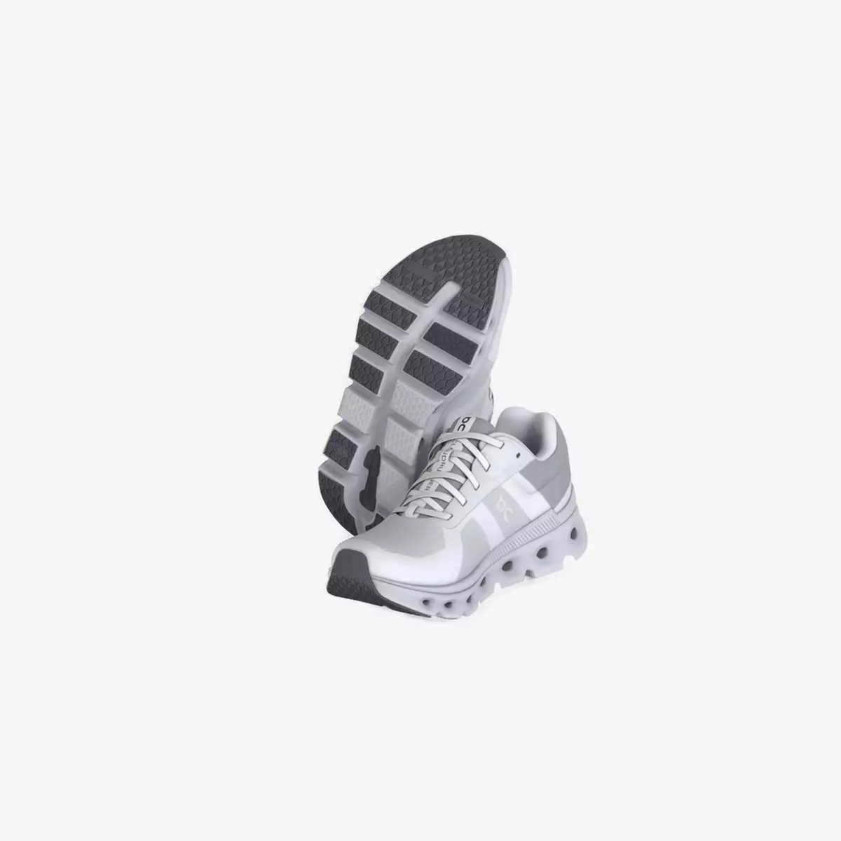 On Style Cloudrunner White Frost Running Shoes Unity Game ready Low-poly 3D model
