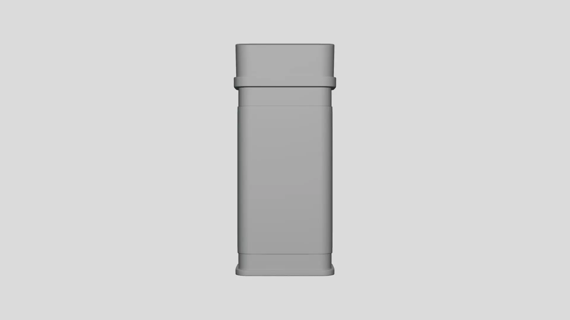 Pill Can Box - Geometry Only No Textures No Materials 3D model