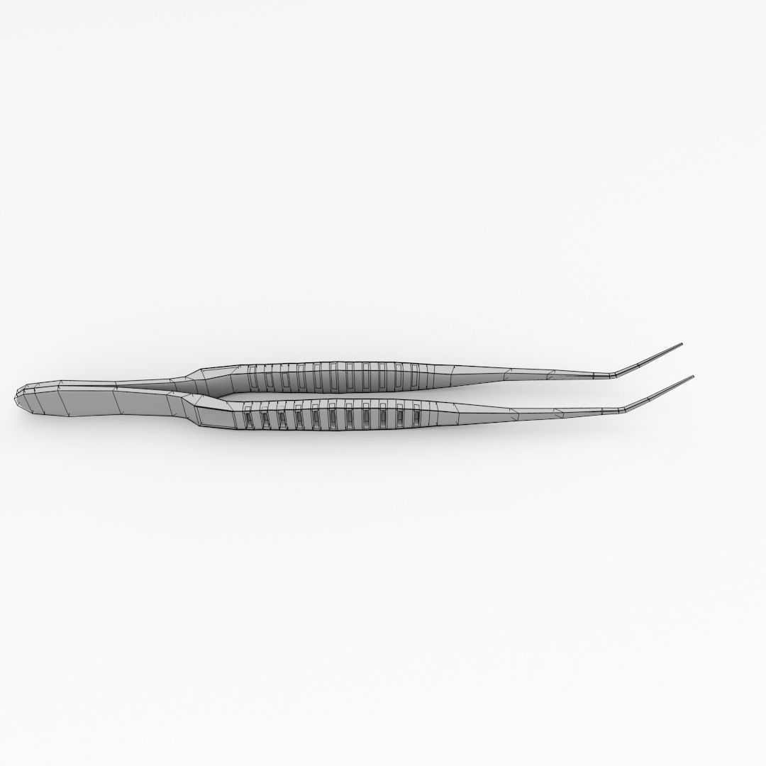 Dental Tweezers 3D model_4