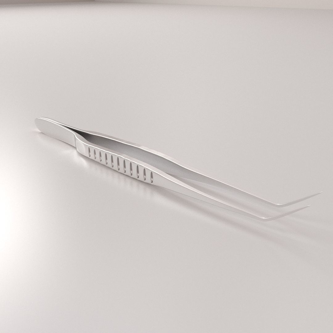 Dental Tweezers 3D model_2