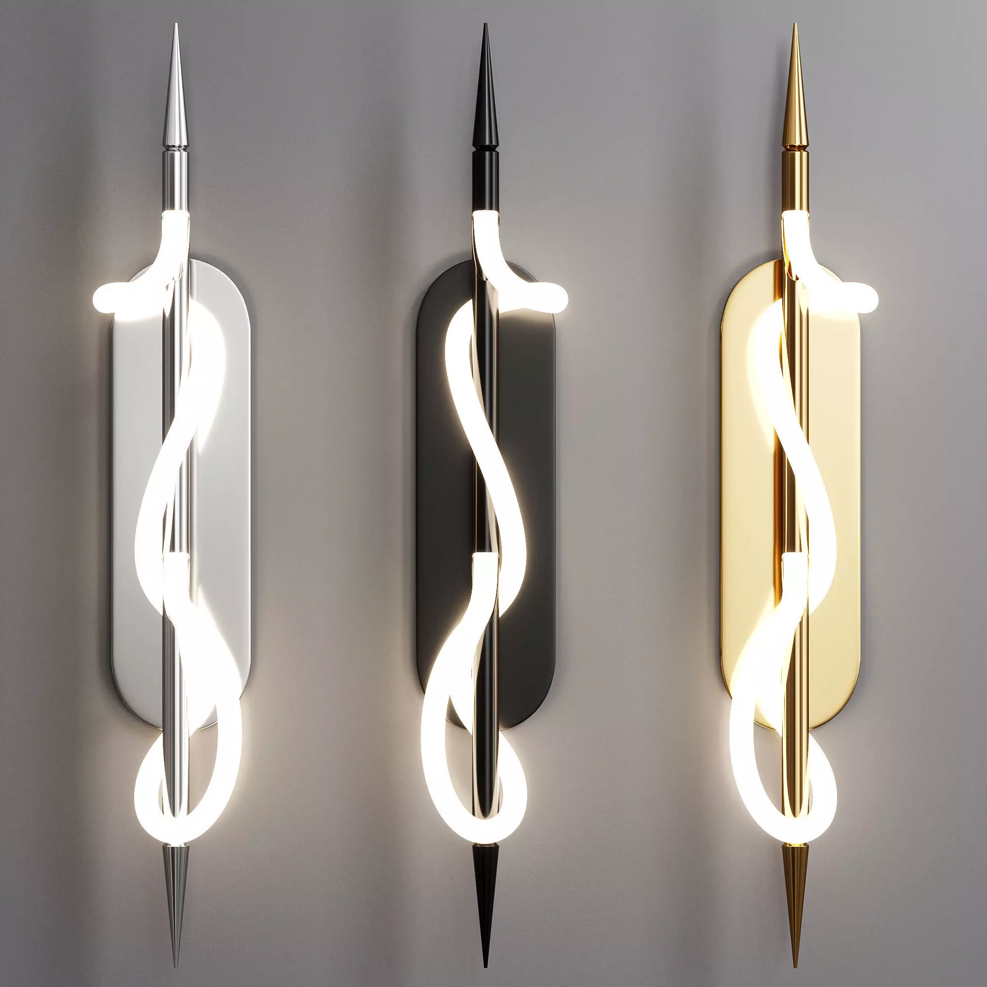 Maya Sconce By Luke Lamp Co Free low-poly 3D model