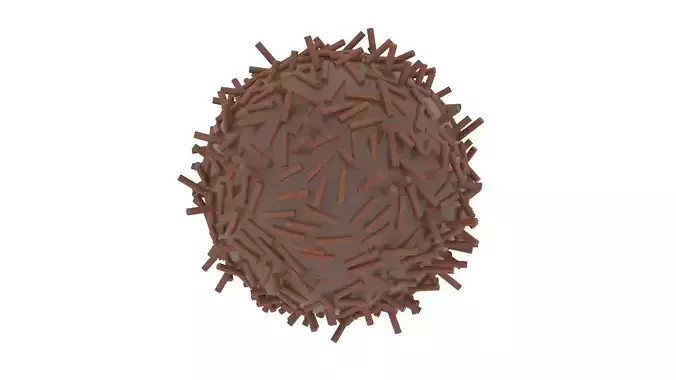 Brazilian Brigadeiro 3D model 2