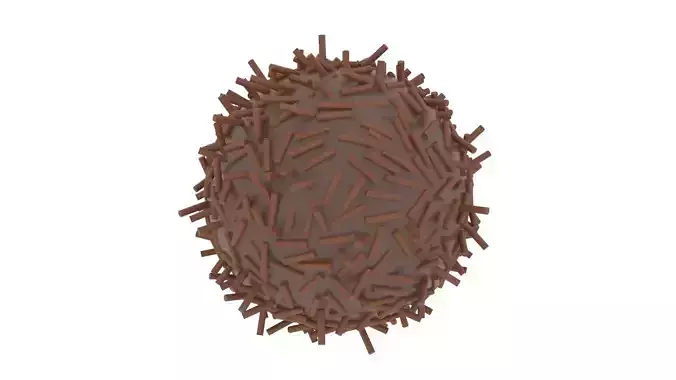 Brazilian Brigadeiro 3D model 4