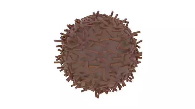 Brazilian Brigadeiro 3D model 3
