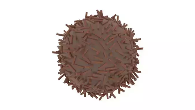 Brazilian Brigadeiro 3D model 6