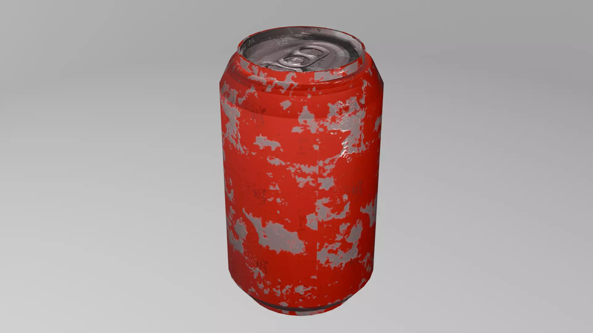 Free Rusty can - Low poly 3D Model Free low-poly 3D model