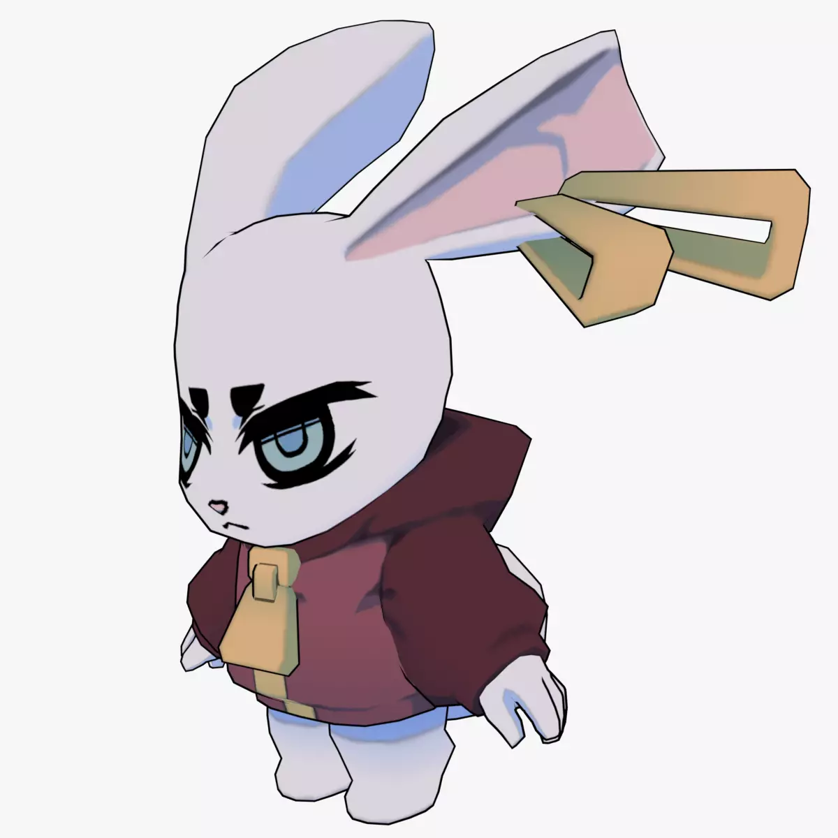 Rabbit Boy Low-poly 3D model