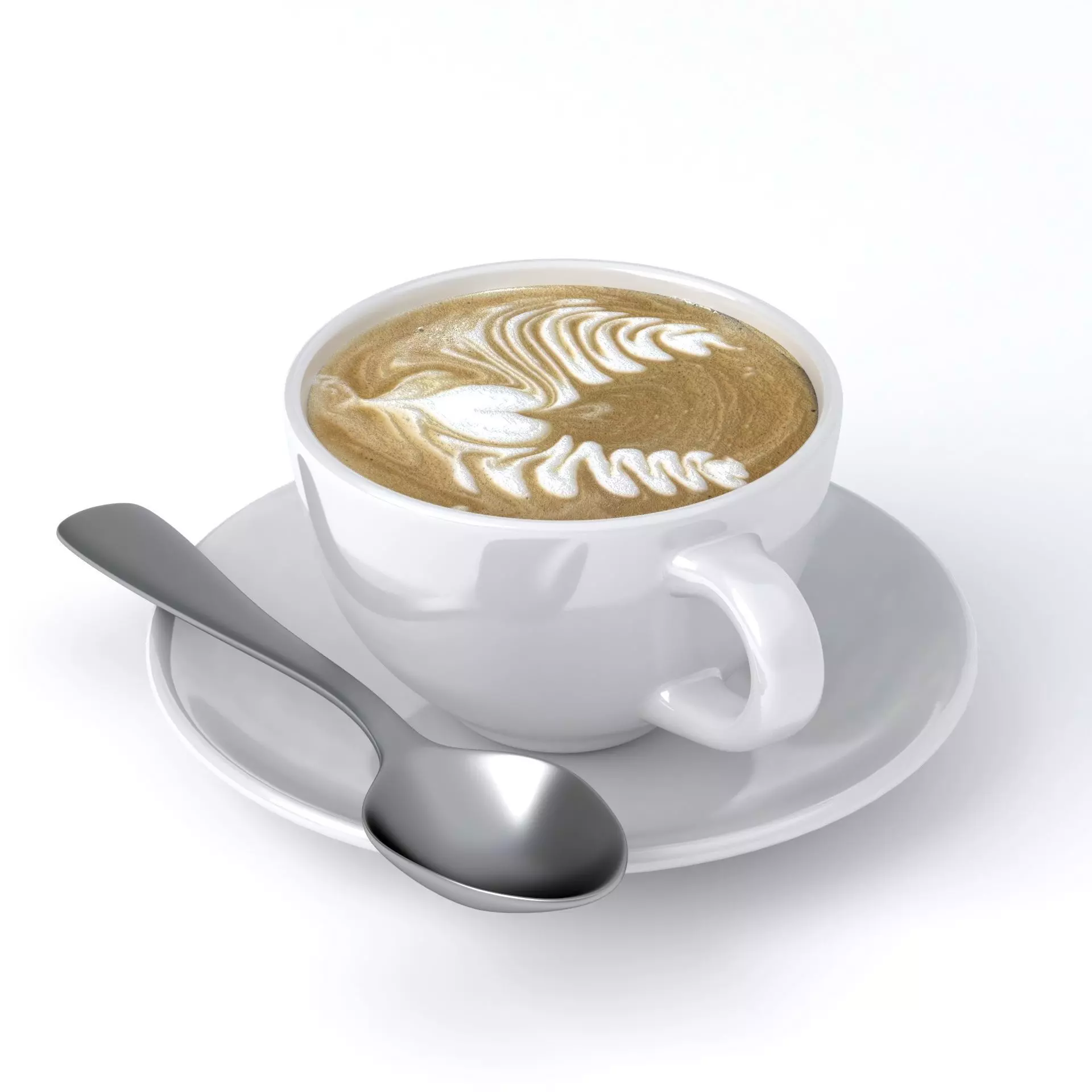 Cappuccino Cup v7 3D model