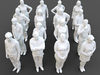 3D model 16 Stylized Human Statues Pack V5 VR / AR / low-poly | CGTrader