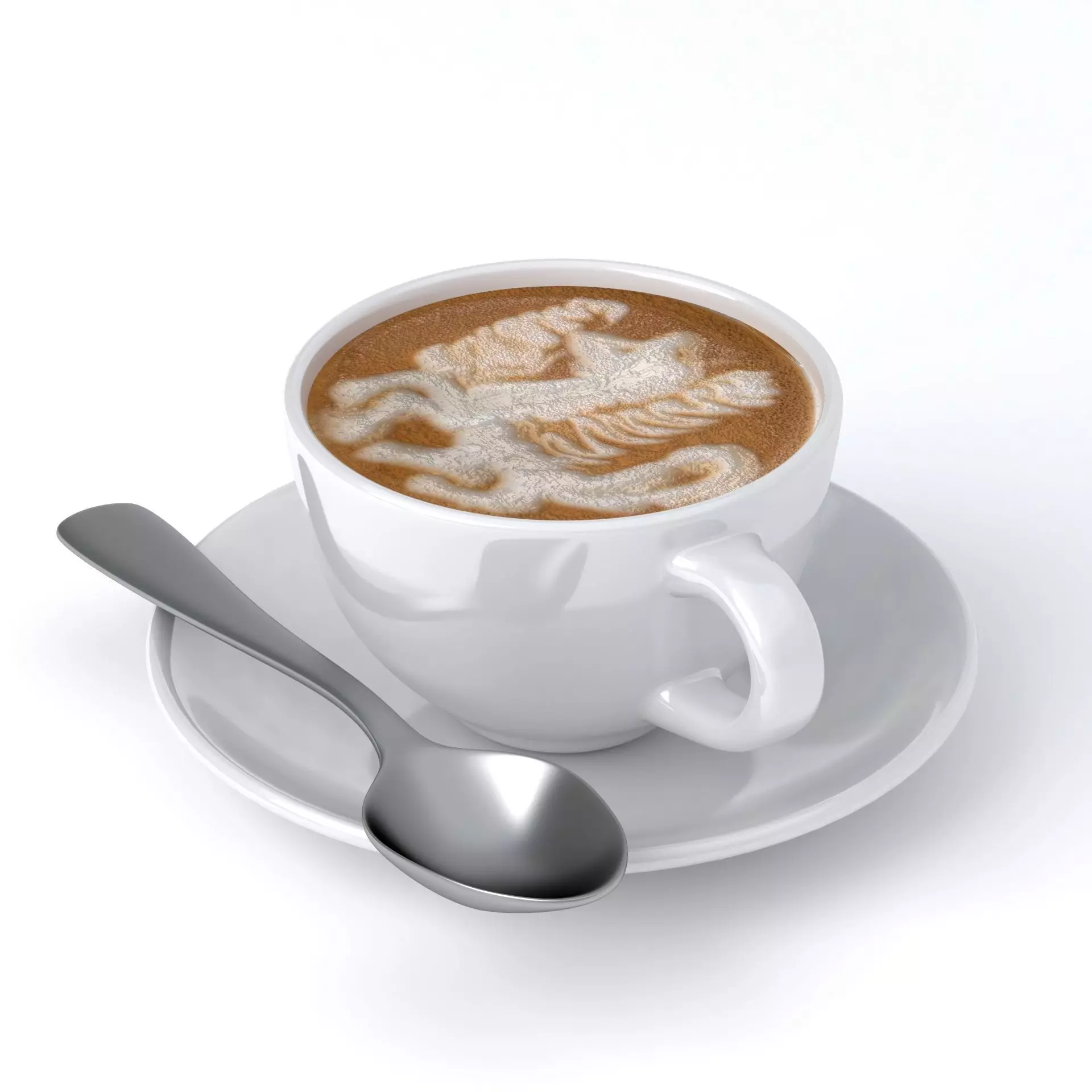 Cappuccino Cup v21 3D model