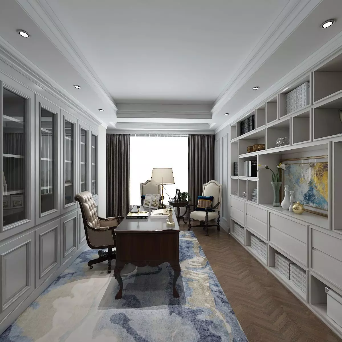 Home Office and Hall 3D model