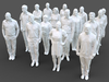3D model 192 Stylized Human Statues Collection VR / AR / low-poly ...