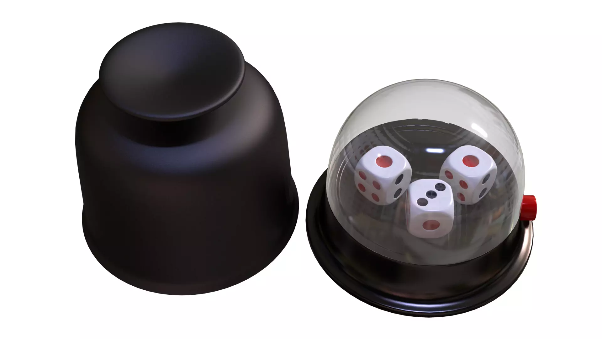 Dice Cup Low-poly 3D model