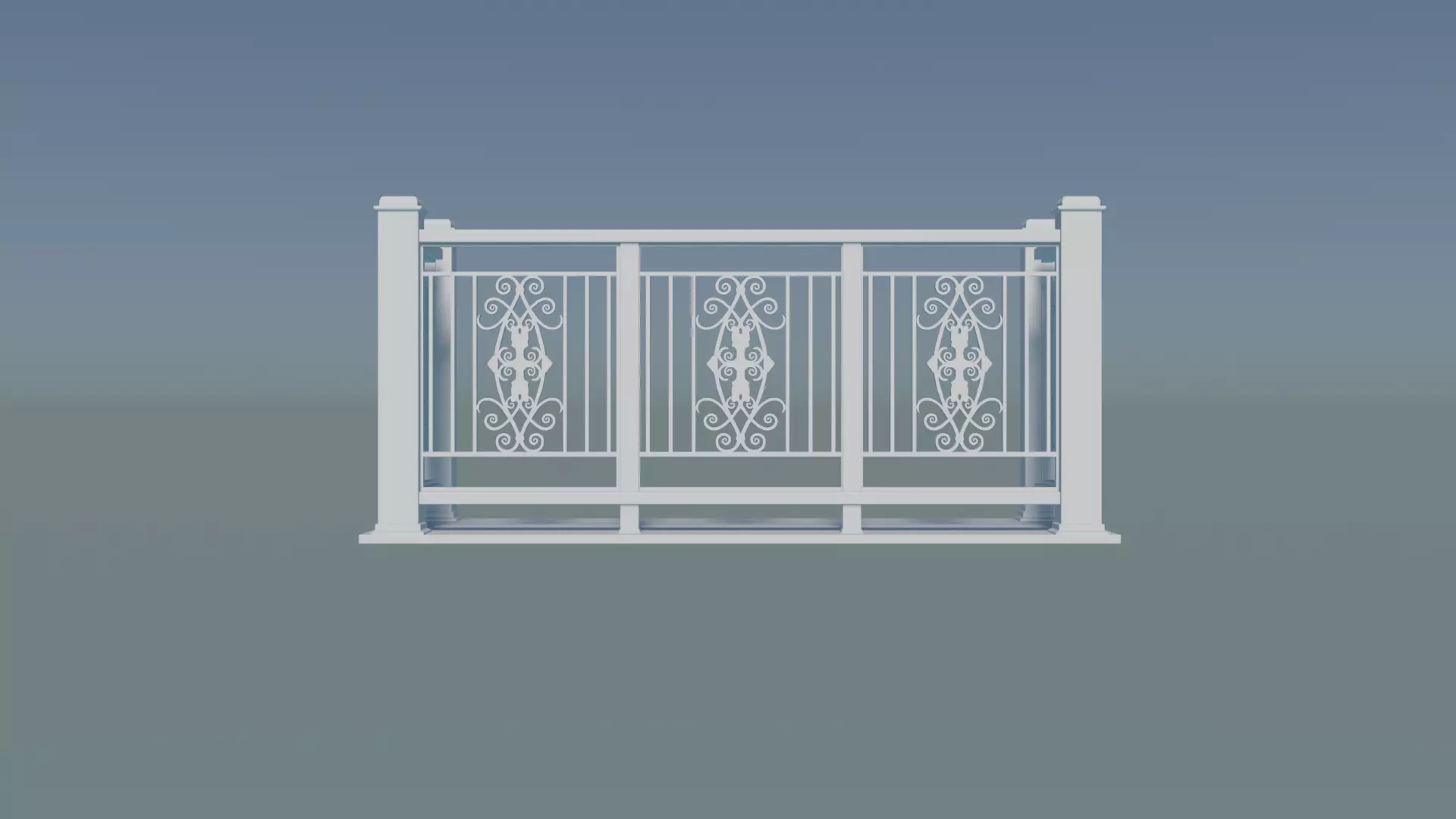 Railing Balcony 3D print model