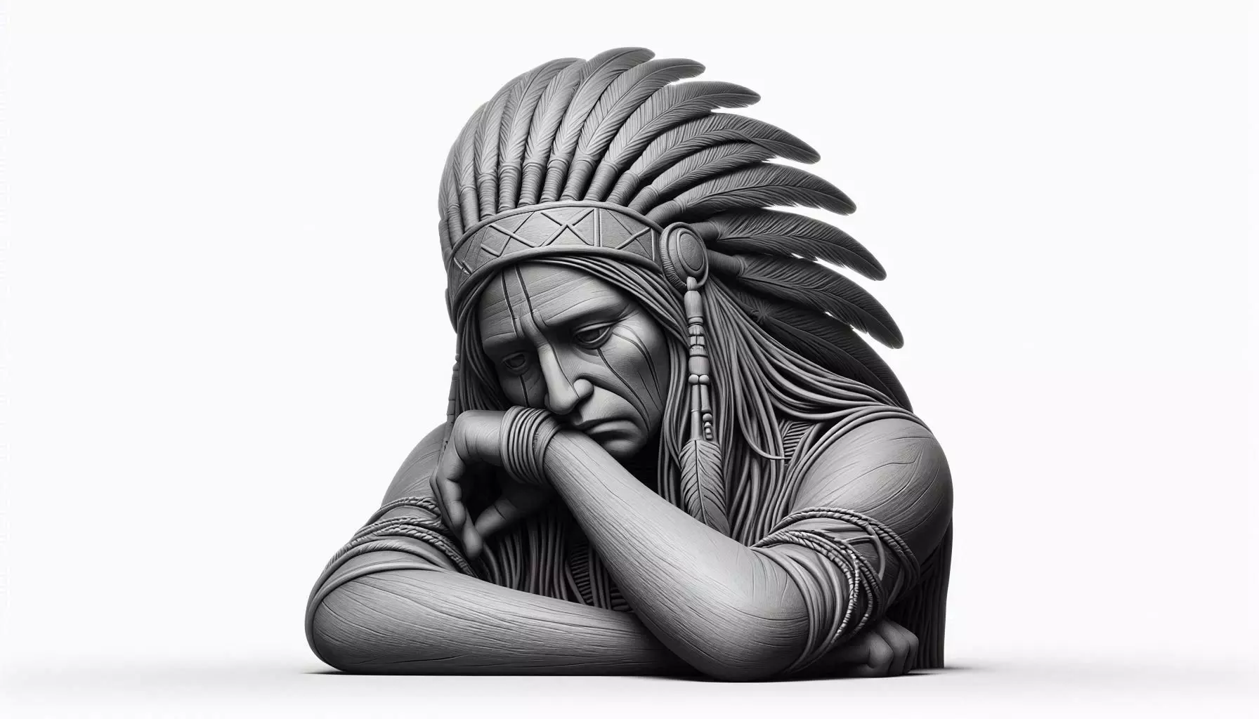 Apache Worry Man 3D Model 3D print model