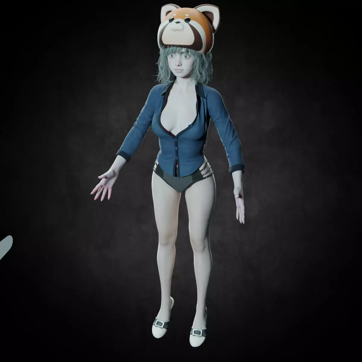 Asian Girl PBR 8K High Details Full Rigged 2026 Low-poly 3D model