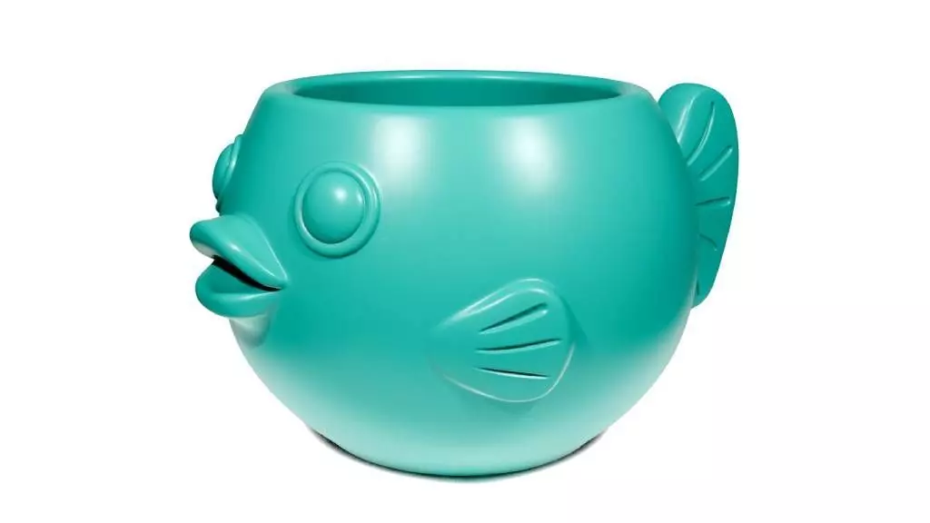 Fish mug 3D print model
