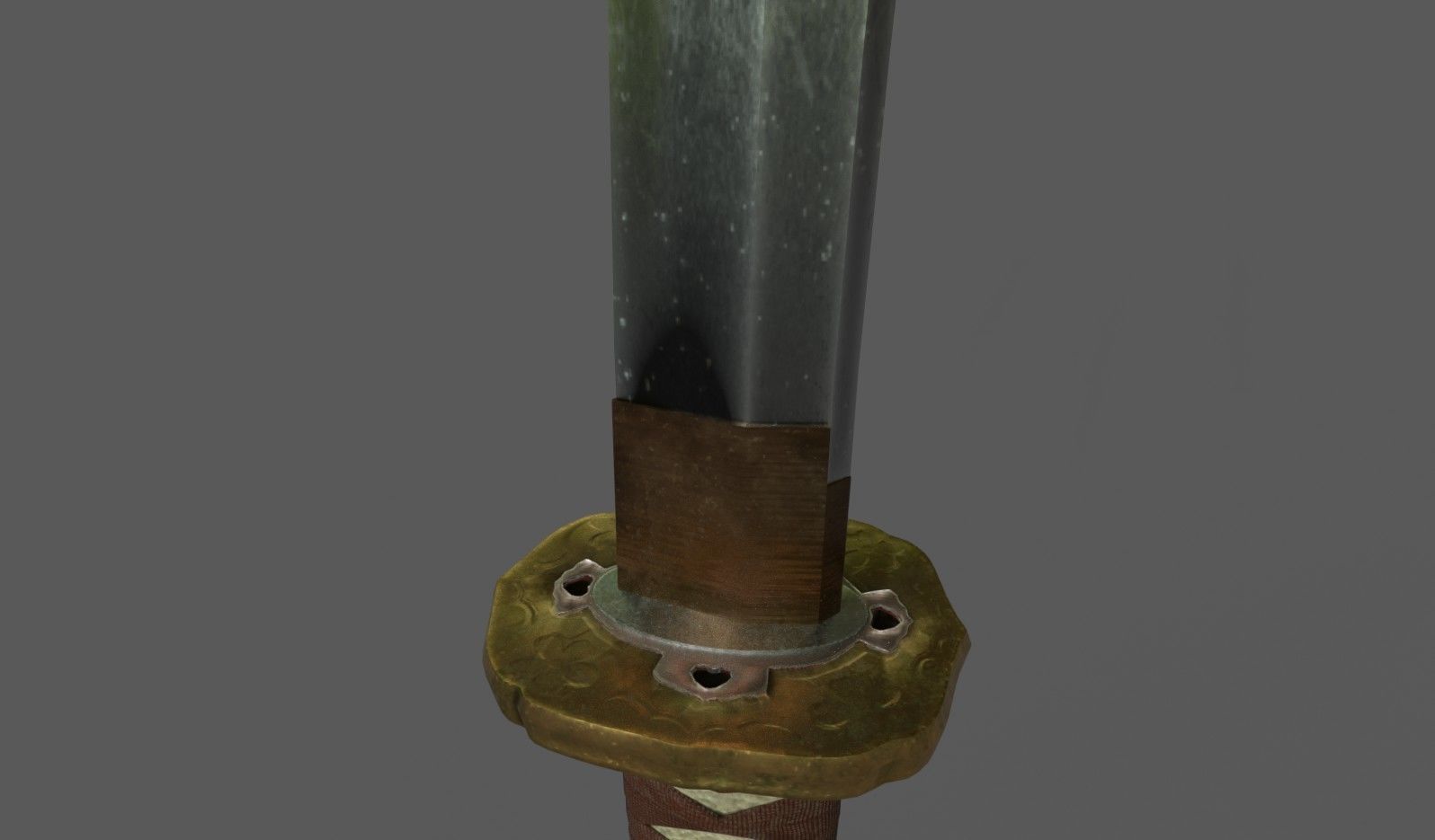 WW2 - Japanese Army Type98 GUNTO - Katana 3D model_4