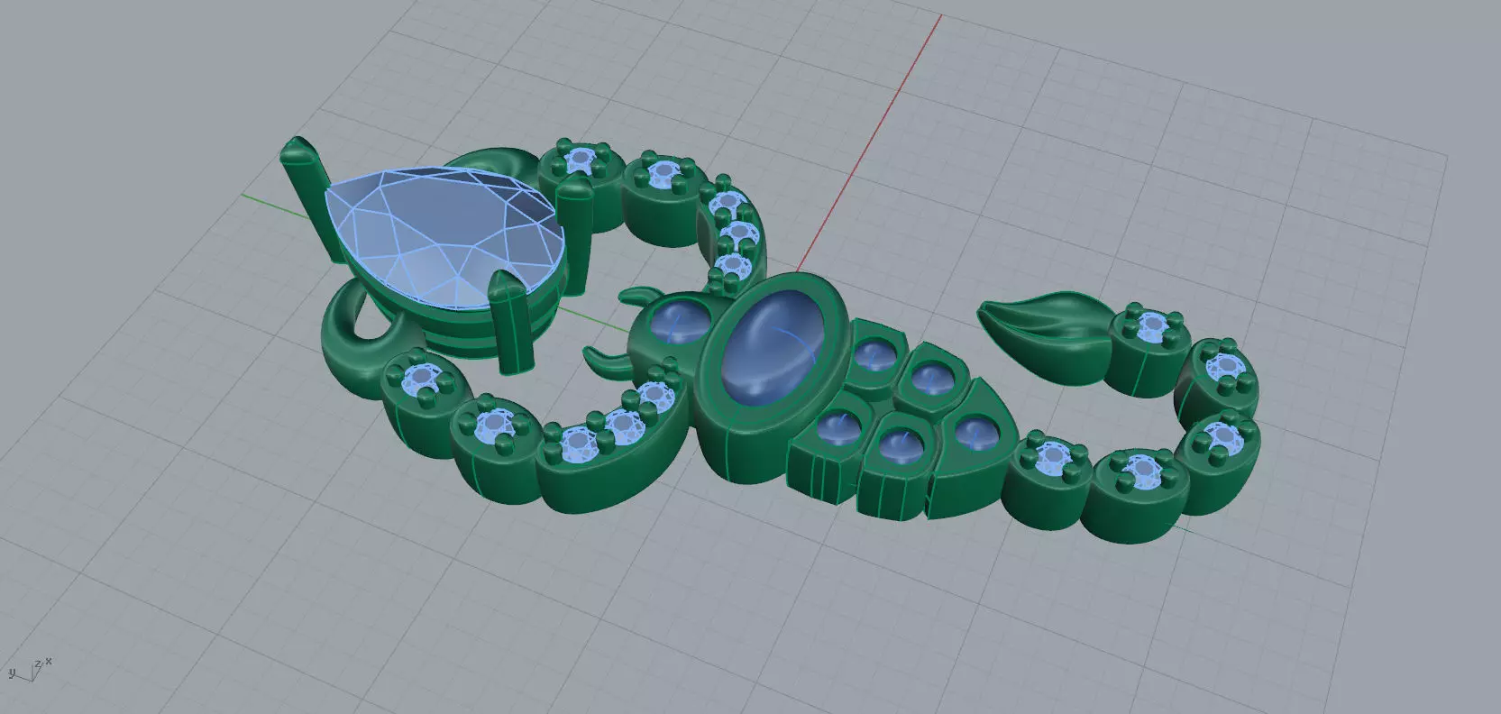 Scorpion Pendant 3D print model