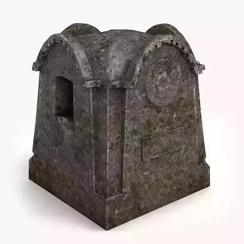 Lowpoly Tomb 2 stone grave marker